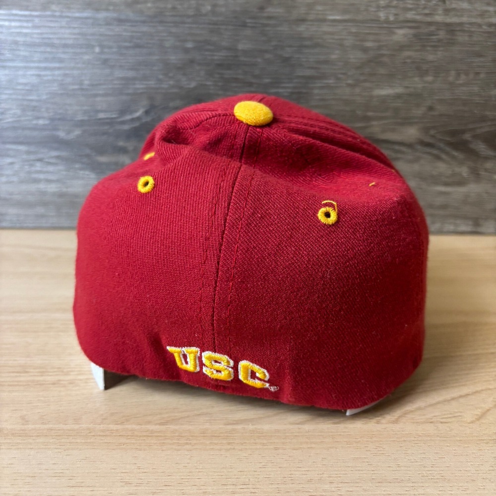 USC Trojans Hat Cap Fitted Small Red Alt Logo Southern California Zephyr - Picture 5 of 9